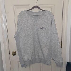 Cape Cod Light Gray Crewneck Sweater for Men
